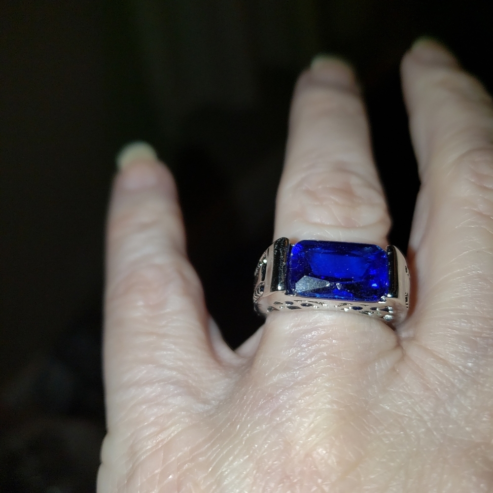 Sterling simulated size 6 ring